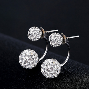 Brincos de Prata 925 com Zircônia em Formato de Flor - Presente de Dia das Mães