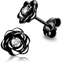 Earrings Mothers Day Gift Gold Birthstone Flower Stud Jewelry