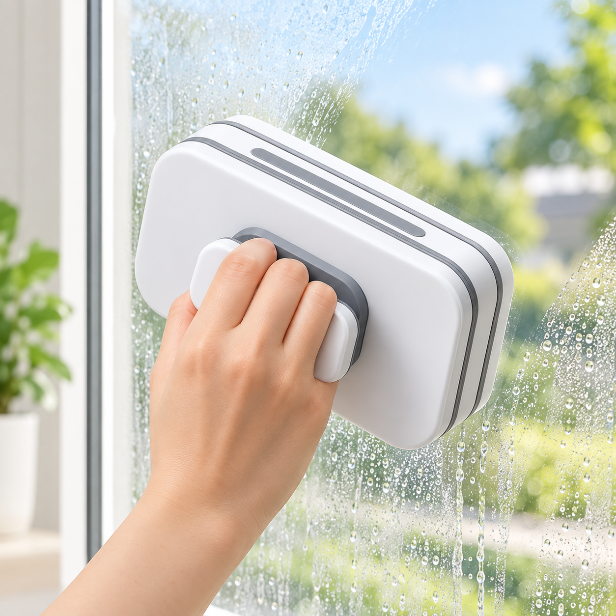 Easy Window Glass Cleaning Tool Compact Design