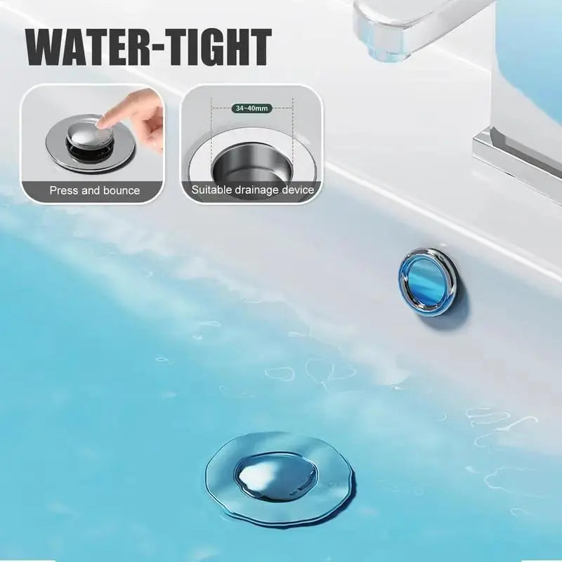 Stainless Steel Drain Filter – Hair Catcher, Easy Clean & Sink-Friendly