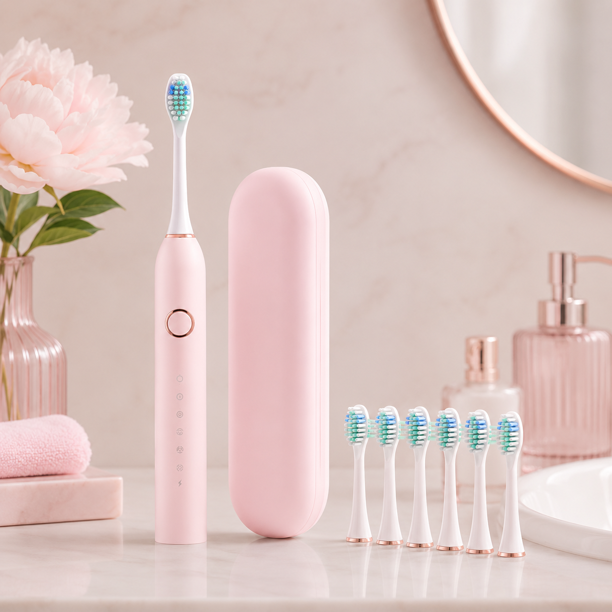 Escova de Dente Elétrica Recarregável com Design à Prova d'Água