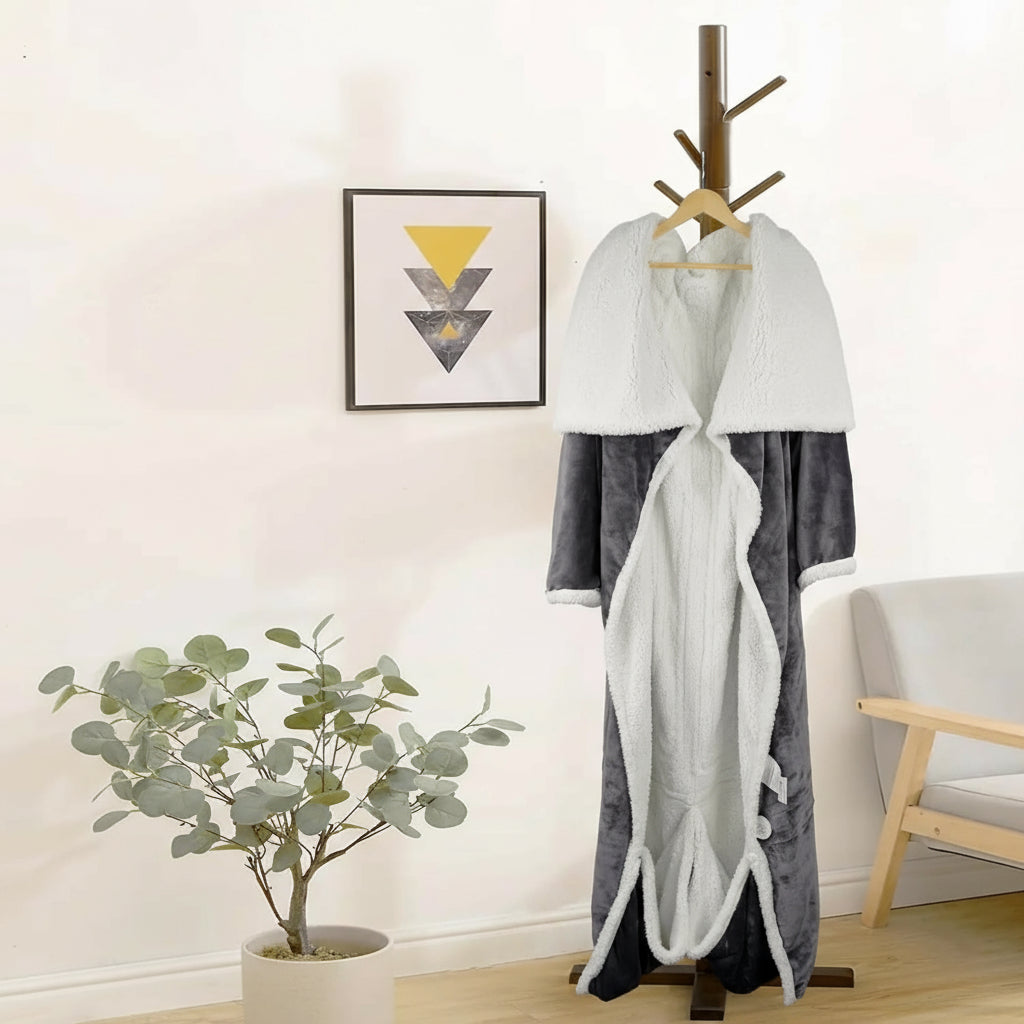 Cobertor Elétrico de Inverno Vestível para Adultos
