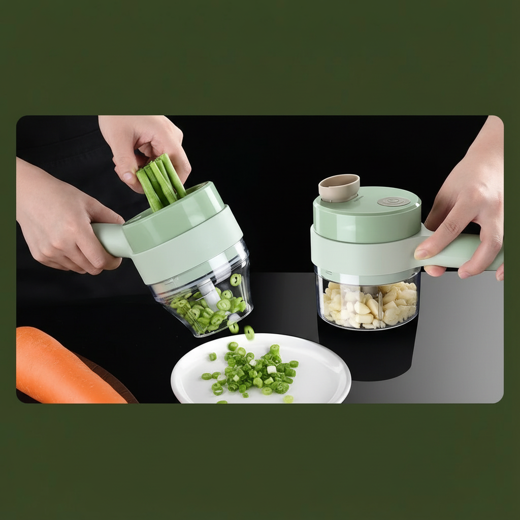 Processador de Alimentos Elétrico Sem Fio Triturador de Vegetais