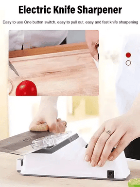 Electric Knife Sharpener - Razor-Sharp Blades in Seconds, Safe & Easy