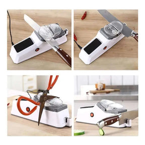 Electric Knife Sharpener - Razor-Sharp Blades in Seconds, Safe & Easy