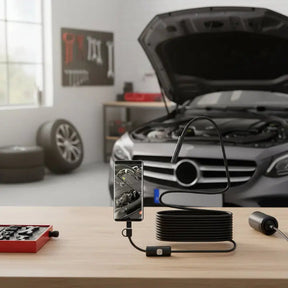 Câmera Endoscópica HD – Inspeção Plug & Play para Tubulações e Paredes