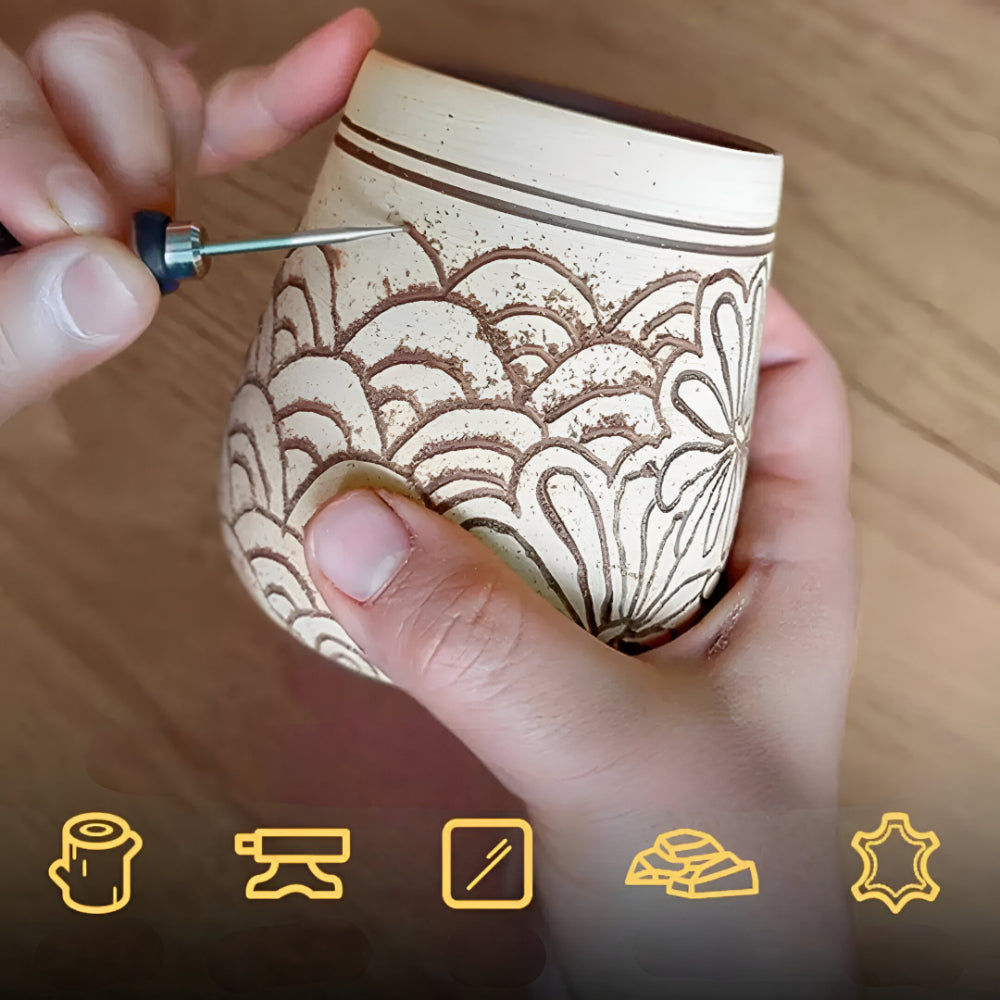 Caneta Gravadora Elétrica de Precisão para Artesanato