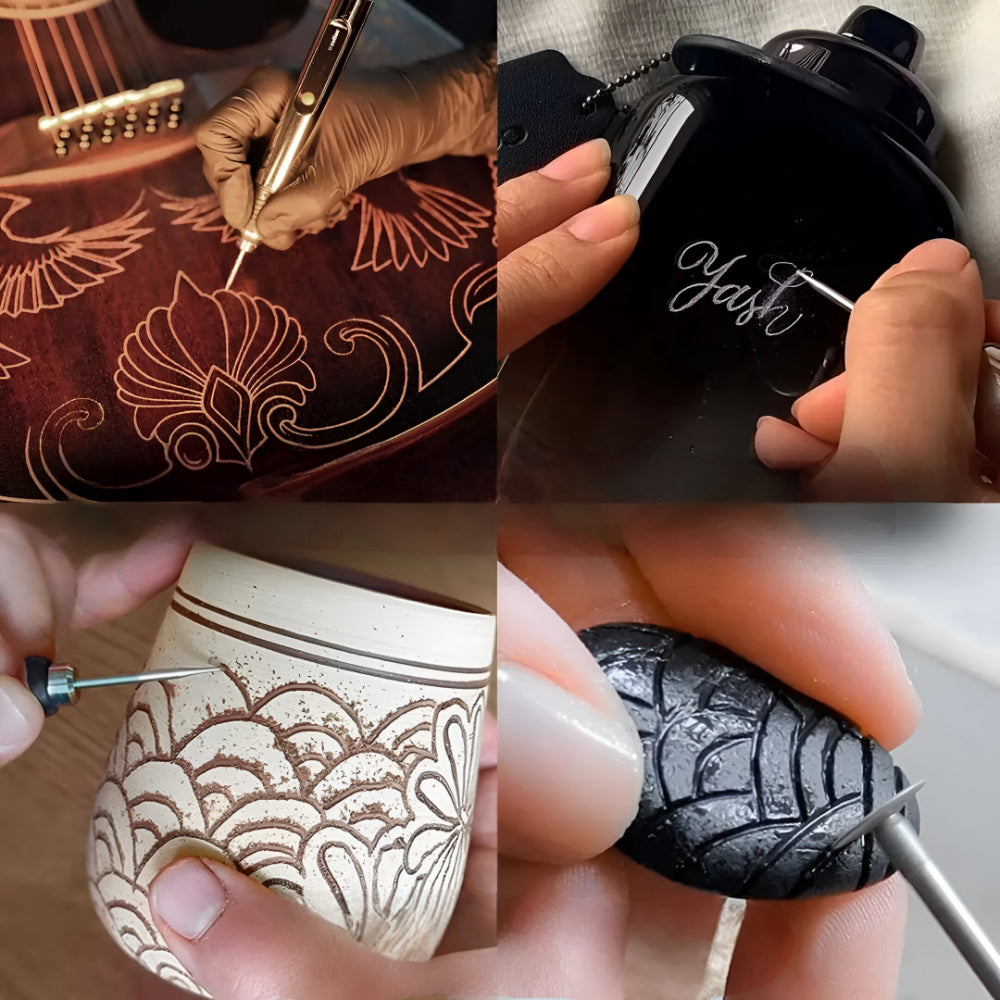 Caneta Gravadora Elétrica de Precisão para Artesanato