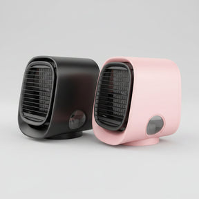 Ventilador Climatizador Evaporativo Elétrico - Resfriador de Ar Pessoal para Uso em Ambientes e Mesas