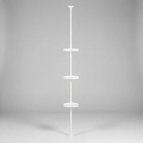 Shower Shelf Tension Pole Adjustable Corner Bathroom Storage Rack