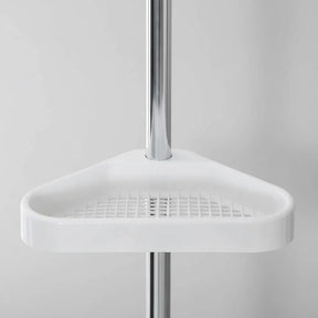 Shower Shelf Tension Pole Adjustable Corner Bathroom Storage Rack