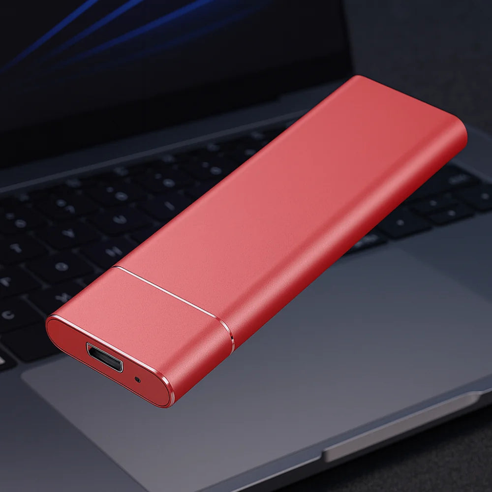 HD Externo Portátil USB de Alumínio com Design Slim de Armazenamento