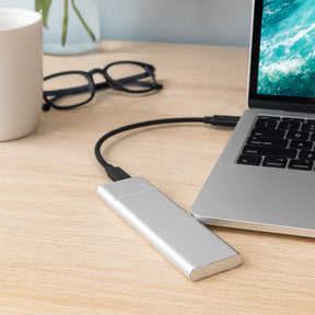 HD Externo Portátil USB de Alumínio com Design Slim de Armazenamento