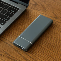 HD Externo Portátil USB de Alumínio com Design Slim de Armazenamento