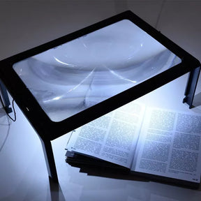 Lupa de 3x para leitura com luz LED