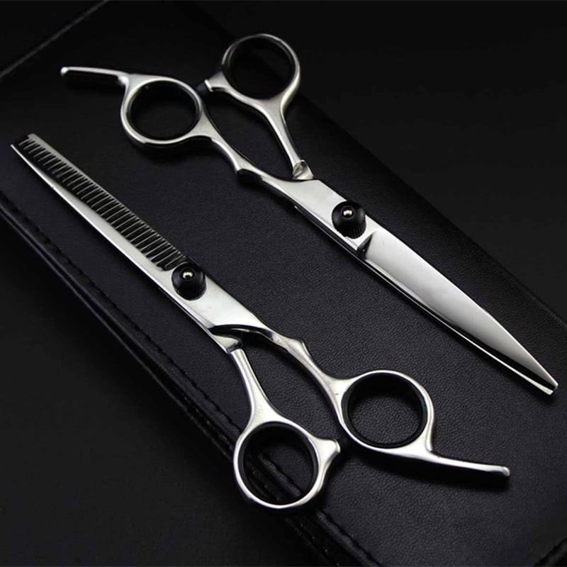 Conjunto de Tesouras Profissionais para Corte de Cabelo Japan 4cr de 6 Polegadas