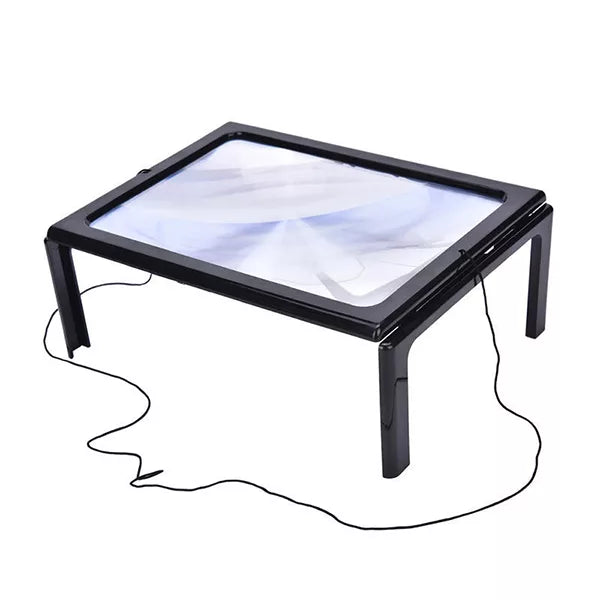 Lupa de 3x para leitura com luz LED