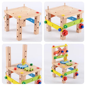 Brinquedos Educativos Montessori de Madeira para Crianças em Idade Pré-escolar