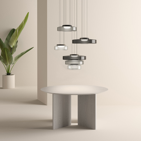 Glass Pendant Lamp | Bauhaus Style Hanging Light