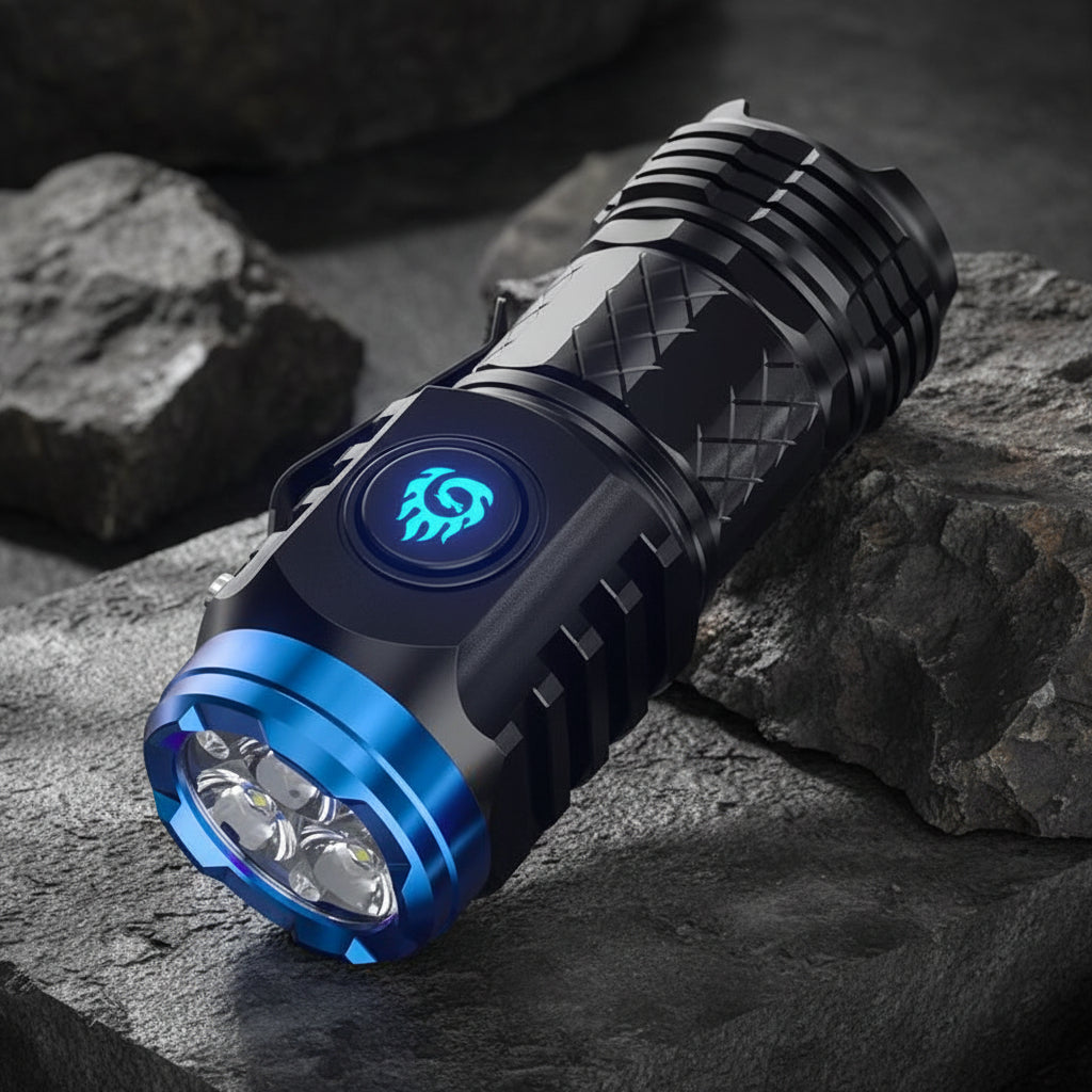 Mini Lanterna LED Compacta Recarregável à Prova d'Água de Mão