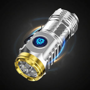 Mini Lanterna LED Compacta Recarregável à Prova d'Água de Mão