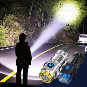 Mini Lanterna LED Compacta Recarregável à Prova d'Água de Mão