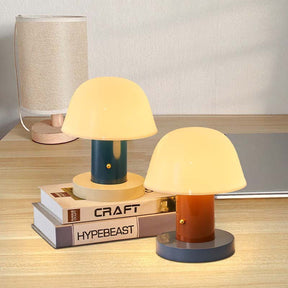 Luminária de Mesa Cogumelo | Luz LED Moderna Recarregável