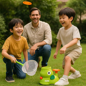 Kids Toy Frisbee Launcher Net Game Active Catch Play Set