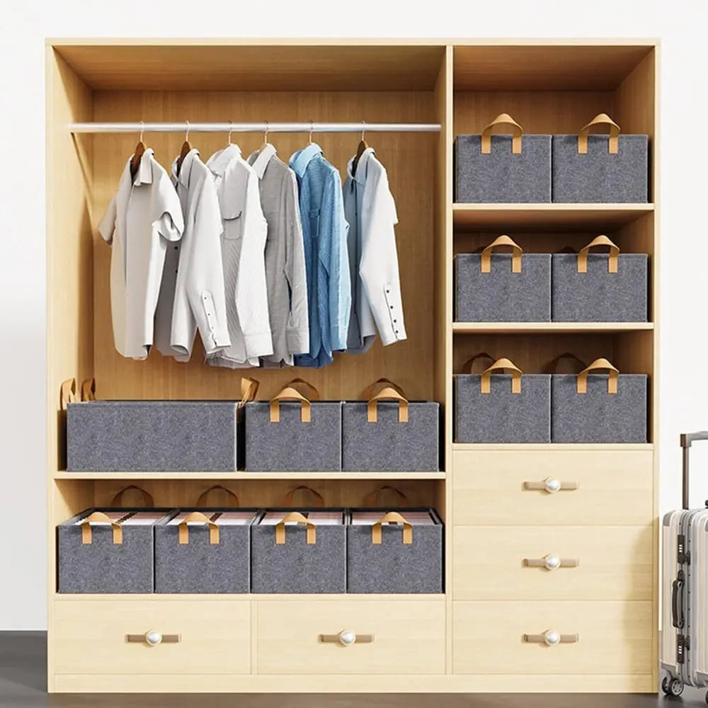 Guarda-roupa Dobrável - Alta Capacidade de Carga, Capa Respirável e Resistente à Umidade
