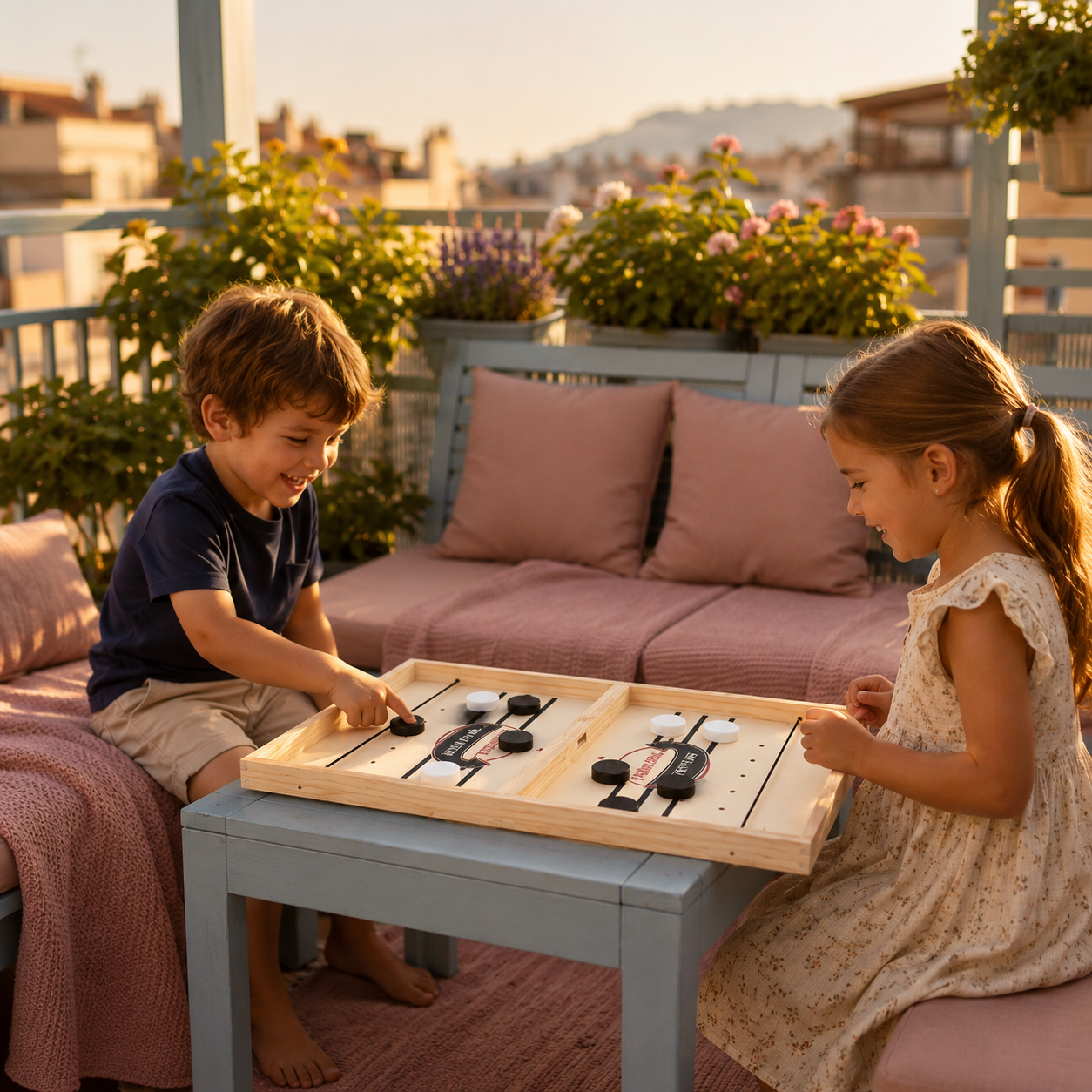 Jogo de Tabuleiro Divertido para a Família Conjunto de Mesa em Madeira Jogo de Catapulta