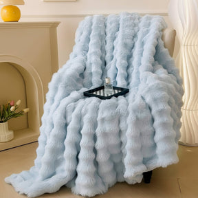 Throw Blanket Faux Fur Plush Soft Cozy Sofa Bed Cover