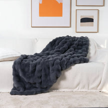 Throw Blanket Faux Fur Plush Soft Cozy Sofa Bed Cover