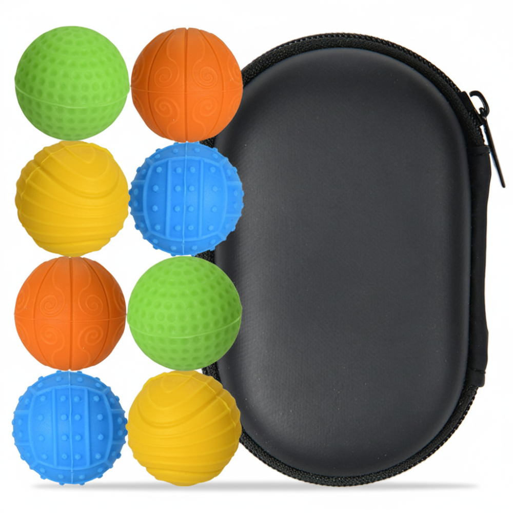 Conjunto de Bolas Sensoriais Magnéticas de Silicone para Mesa (Fidget Toy)