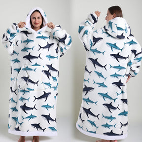 Blanket Hoodie Oversized Wearable Hooded Blanket Adult