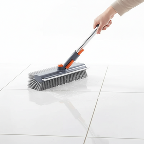 Escova de limpeza para piso com cabo longo, resistente, manual para azulejos