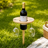 Mesa de Vinho Dobrável Portátil para Piquenique ao Ar Livre