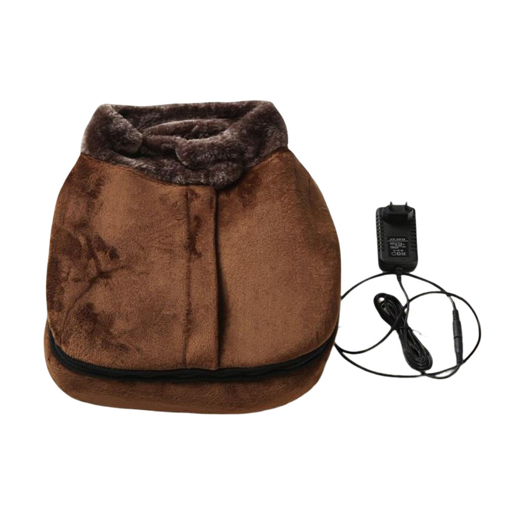 Pantufas com Aquecimento e Vibração para Massagem nos Pés Relaxamento Aconchegante