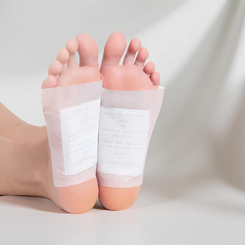Conjunto de Adesivos Detox para Pés com Bambu