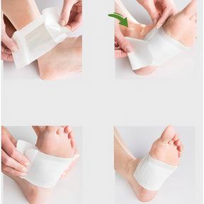 Conjunto de Adesivos Detox para Pés com Bambu