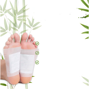 Conjunto de Adesivos Detox para Pés com Bambu