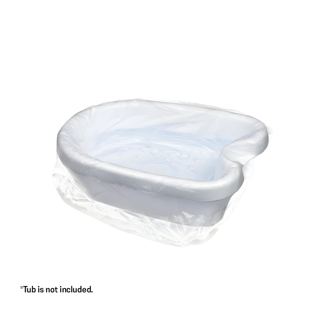Conjunto de Forros Descartáveis de Plástico para Escalda-pés e Bacia de Pedicure