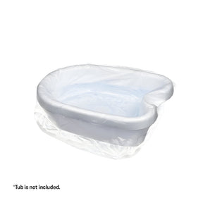 Conjunto de Forros Descartáveis de Plástico para Escalda-pés e Bacia de Pedicure