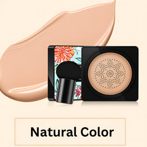 Base Cushion de Cobertura Natural com Aplicador para Rosto