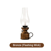 Led Vintage Kerosene Lamp, Electronic Swinging Candle