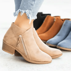 Botas ortopédicas de couro femininas