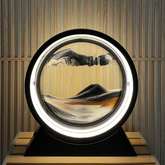 Quicksand Moving Sand Art Lamp – 3D moving quicksand sand art – Gold Agate, 12 inch – image 8