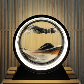 Quicksand Moving Sand Art Lamp – 3D moving quicksand sand art – Gold Agate, 12 inch – image 8