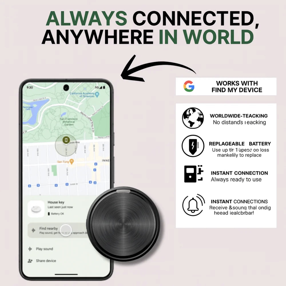 Localizador Bluetooth Inteligente para Chaves, Pets, Bolsas e Dispositivos
