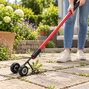 Removedor de Ervas para Frestas, Ferramenta de Jardim com Cabo Longo em Aço Inoxidável