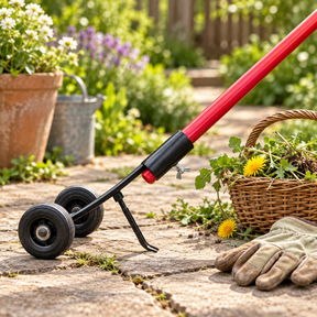 Removedor de Ervas para Frestas, Ferramenta de Jardim com Cabo Longo em Aço Inoxidável